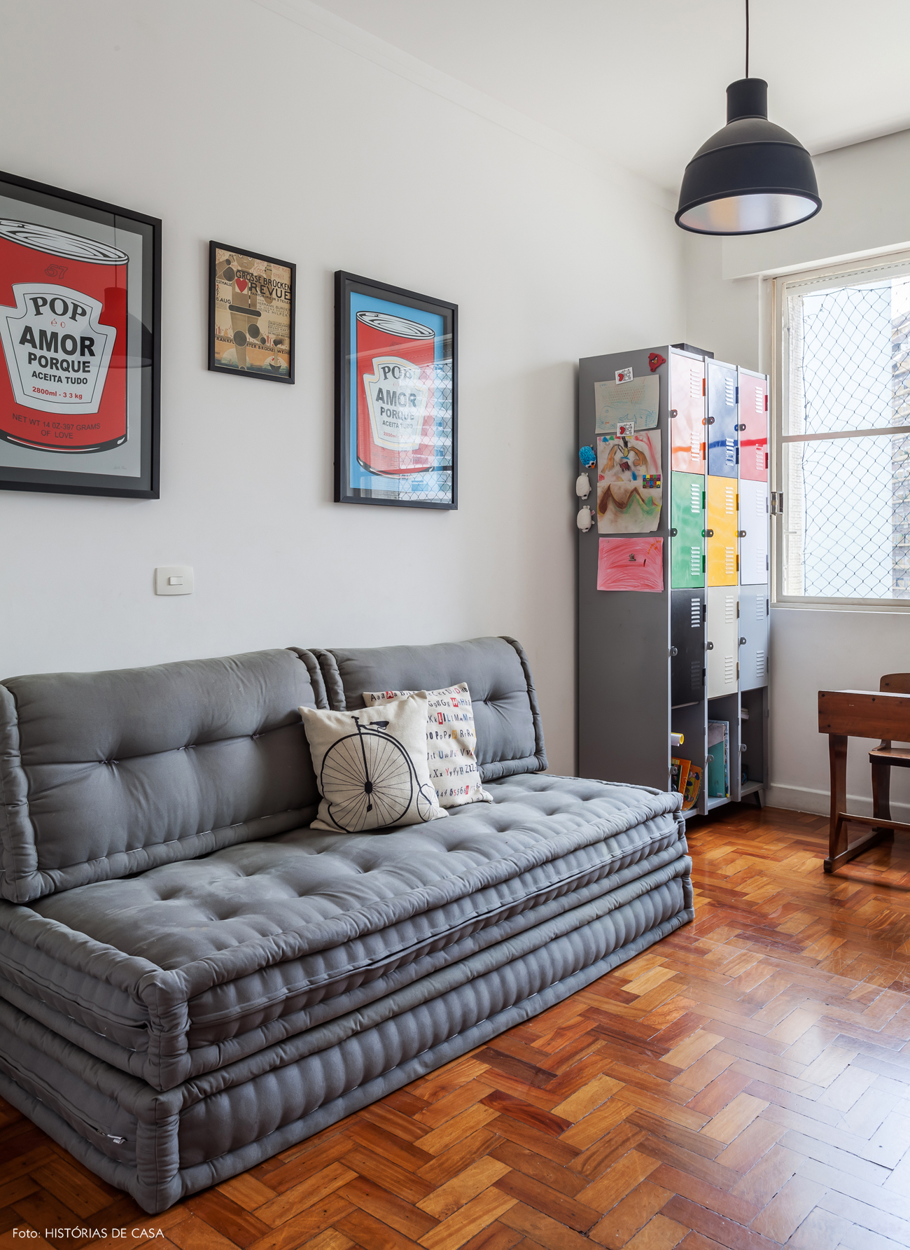 31-decoracao-apartamento-quarto-de-brincar-sofa-futon-cinza