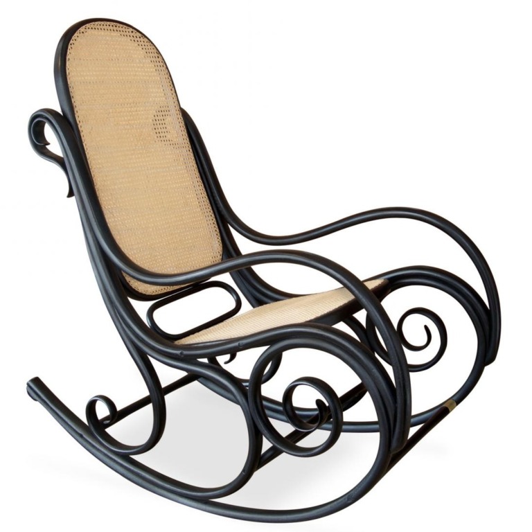 Cadeira de balanço Thonet Black